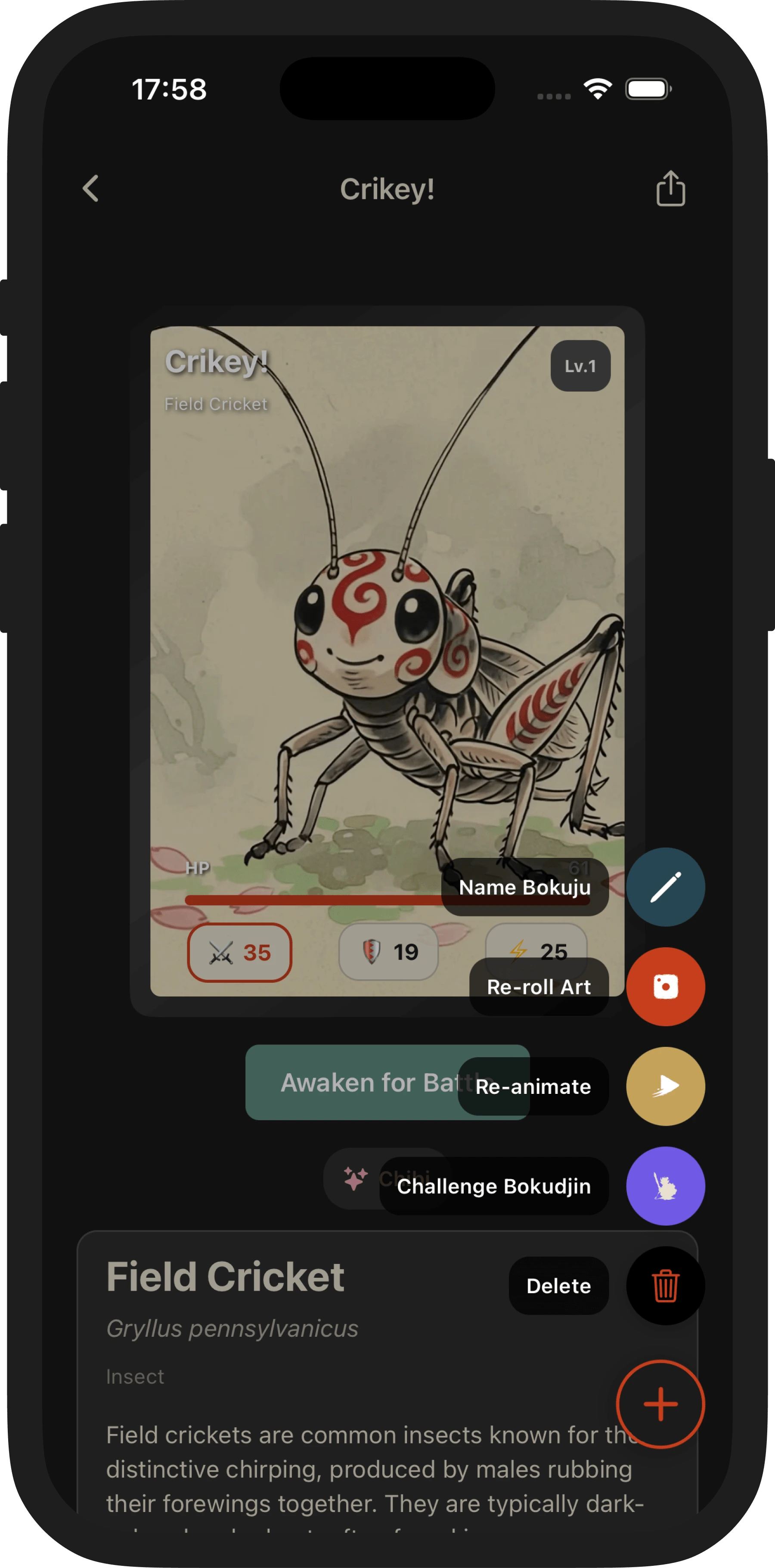 Starting a challenge in Bokuju